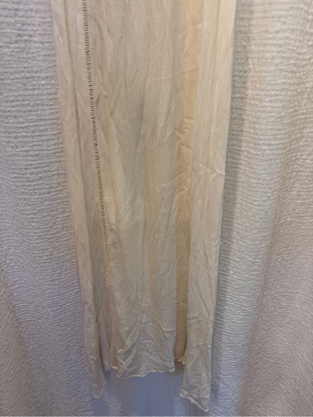 Mossimo Cream Crochet High Neck Halter Maxi Dress - Picture 3 of 8